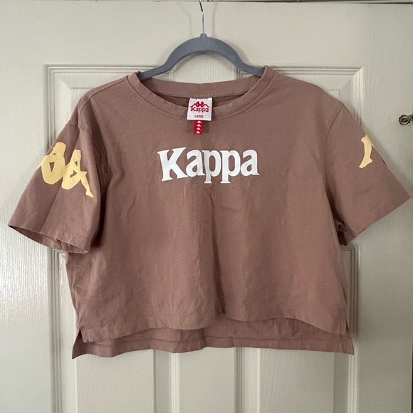 Nude cropped Kappa Tshirt (size: L) - Picture 2 of 3